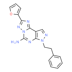 ChemSpider 2D Image | SCH-58261 | C18H15N7O