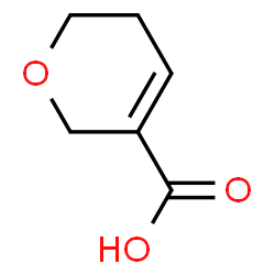 ChemSpider 2D Image | 5,6-Dihydro-2H-pyran-3-carboxylic acid | C6H8O3