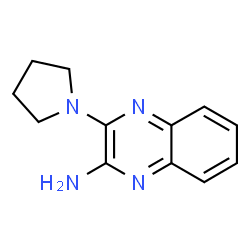 ChemSpider 2D Image | 3-Pyrrolidin-1-ylquinoxalin-2-amine | C12H14N4