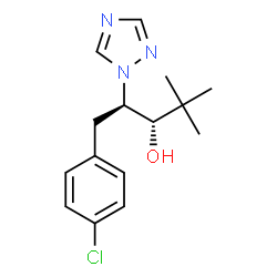 ChemSpider 2D Image | (2R,3S)-1-(4-Chlorophenyl)-4,4-dimethyl-2-(1H-1,2,4-triazol-1-yl)-3-pentanol | C15H20ClN3O