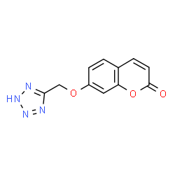 ChemSpider 2D Image | 7-(2H-Tetrazol-5-ylmethoxy)-2H-chromen-2-one | C11H8N4O3