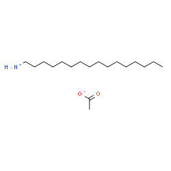 ChemSpider 2D Image | 1-Hexadecanaminium acetate | C18H39NO2