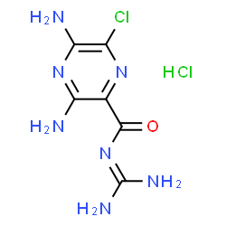ChemSpider 2D Image | Amiloride hydrochloride | C6H9Cl2N7O