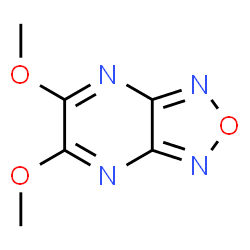 ChemSpider 2D Image | 5,6-Dimethoxy[1,2,5]oxadiazolo[3,4-b]pyrazine | C6H6N4O3