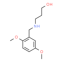 ChemSpider 2D Image | 3-(2,5-Dimethoxybenzylamino)propan-1-ol | C12H19NO3