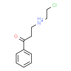 ChemSpider 2D Image | N-(2-Chloroethyl)-3-oxo-3-phenyl-1-propanaminium | C11H15ClNO