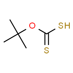 ChemSpider 2D Image | O-(2-Methyl-2-propanyl) hydrogen carbonodithioate | C5H10OS2