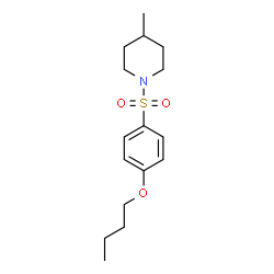 ChemSpider 2D Image | 1-[(4-Butoxyphenyl)sulfonyl]-4-methylpiperidine | C16H25NO3S