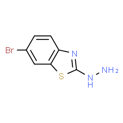 ChemSpider 2D Image | 6-bromo-2-hydrazinylbenzo[d]thiazole | C7H6BrN3S