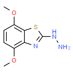 ChemSpider 2D Image | 2-Hydrazinyl-4,7-dimethoxybenzothiazole | C9H11N3O2S