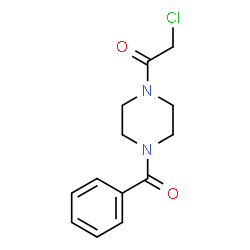 ChemSpider 2D Image | 1-(4-Benzoyl-1-piperazinyl)-2-chloroethanone | C13H15ClN2O2
