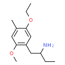 ChemSpider 2D Image | 1-(5-Ethoxy-2-methoxy-4-methylphenyl)-2-butanamine | C14H23NO2