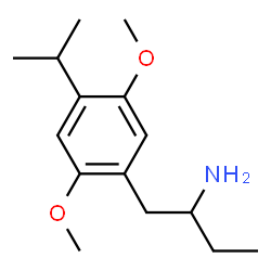 ChemSpider 2D Image | 1-(4-Isopropyl-2,5-dimethoxyphenyl)-2-butanamine | C15H25NO2