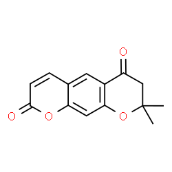 ChemSpider 2D Image | 8,8-Dimethyl-7,8-dihydro-pyrano[3,2-g]chromene-2,6-dione | C14H12O4