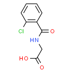 ChemSpider 2D Image | 2-Chlorohippuric acid | C9H8ClNO3