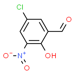ChemSpider 2D Image | 5-Chloro-2-hydroxy-3-nitrobenzaldehyde | C7H4ClNO4