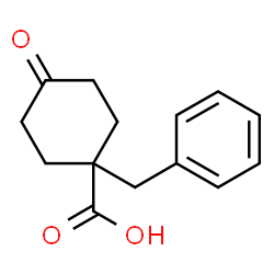ChemSpider 2D Image | 1-Benzyl-4-oxocyclohexanecarboxylic acid | C14H16O3