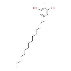 ChemSpider 2D Image | 2-Methyl-5-pentadecyl-1,3-benzenediol | C22H38O2