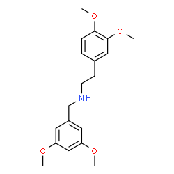 ChemSpider 2D Image | N-(3,5-Dimethoxybenzyl)-2-(3,4-dimethoxyphenyl)ethanamine | C19H25NO4
