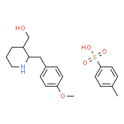 ChemSpider 2D Image | [2-(4-Methoxybenzyl)-3-piperidinyl]methanol 4-methylbenzenesulfonate (1:1) | C21H29NO5S