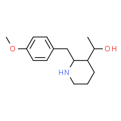 ChemSpider 2D Image | 1-[2-(4-Methoxybenzyl)-3-piperidinyl]ethanol | C15H23NO2
