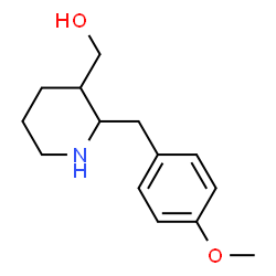 ChemSpider 2D Image | [2-(4-Methoxybenzyl)-3-piperidinyl]methanol | C14H21NO2