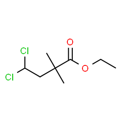 ChemSpider 2D Image | Ethyl 4,4-dichloro-2,2-dimethylbutanoate | C8H14Cl2O2