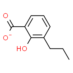 ChemSpider 2D Image | 2-Hydroxy-3-propylbenzoate | C10H11O3