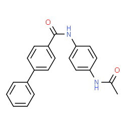 ChemSpider 2D Image | N-(4-Acetamidophenyl)-4-biphenylcarboxamide | C21H18N2O2
