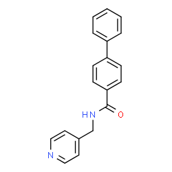 ChemSpider 2D Image | N-(4-Pyridinylmethyl)-4-biphenylcarboxamide | C19H16N2O