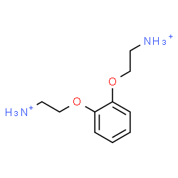 ChemSpider 2D Image | 2,2'-[1,2-Phenylenebis(oxy)]diethanaminium | C10H18N2O2