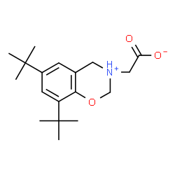 ChemSpider 2D Image | 2H-1,3-benzoxazine-3(4H)-acetic acid, 6,8-bis(1,1-dimethylethyl)- | C18H27NO3