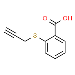 ChemSpider 2D Image | 2-(2-Propyn-1-ylsulfanyl)benzoic acid | C10H8O2S