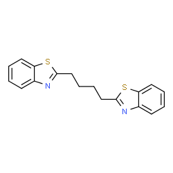 ChemSpider 2D Image | 2,2'-(1,4-Butanediyl)bis(1,3-benzothiazole) | C18H16N2S2