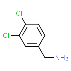 ChemSpider 2D Image | 3,4-Dichlorobenzylamine | C7H7Cl2N