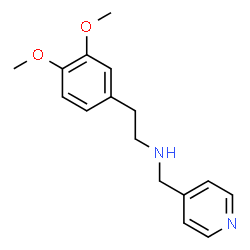 ChemSpider 2D Image | [2-(3,4-dimethoxyphenyl)ethyl](pyridin-4-ylmethyl)amine | C16H20N2O2