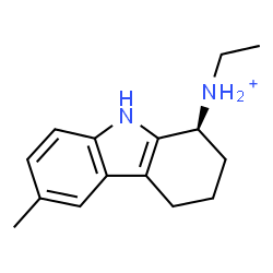ChemSpider 2D Image | (1S)-N-Ethyl-6-methyl-2,3,4,9-tetrahydro-1H-carbazol-1-aminium | C15H21N2
