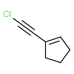 ChemSpider 2D Image | 1-(Chloroethynyl)cyclopentene | C7H7Cl