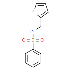 ChemSpider 2D Image | N-(2-Furylmethyl)benzenesulfonamide | C11H11NO3S
