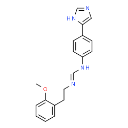 ChemSpider 2D Image | N-[4-(1H-Imidazol-5-yl)phenyl]-N'-[2-(2-methoxyphenyl)ethyl]imidoformamide | C19H20N4O