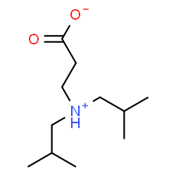 ChemSpider 2D Image | 3-(Diisobutylammonio)propanoate | C11H23NO2