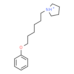 ChemSpider 2D Image | 1-(6-Phenoxyhexyl)pyrrolidinium | C16H26NO