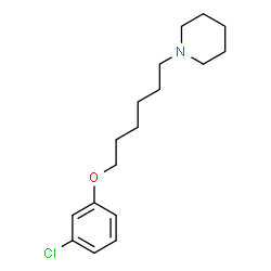 ChemSpider 2D Image | 1-[6-(3-Chlorophenoxy)hexyl]piperidine | C17H26ClNO