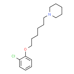 ChemSpider 2D Image | 1-[6-(2-Chlorophenoxy)hexyl]piperidine | C17H26ClNO