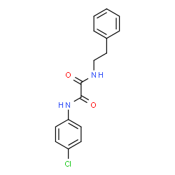 ChemSpider 2D Image | N-(4-Chlorophenyl)-N'-(2-phenylethyl)ethanediamide | C16H15ClN2O2