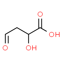 ChemSpider 2D Image | 2-Hydroxy-4-oxobutanoic acid | C4H6O4