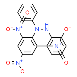 ChemSpider 2D Image | 1,2-Diphenyl-1-(2,4,6-trinitrophenyl)hydrazine | C18H13N5O6