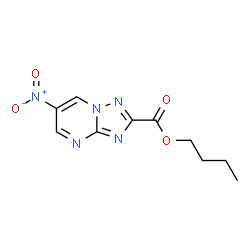 ChemSpider 2D Image | Butyl 6-nitro[1,2,4]triazolo[1,5-a]pyrimidine-2-carboxylate | C10H11N5O4