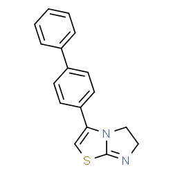ChemSpider 2D Image | 3-(4-Biphenylyl)-5,6-dihydroimidazo[2,1-b][1,3]thiazole | C17H14N2S
