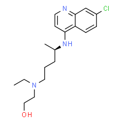 ChemSpider 2D Image | (R)-Hydroxychloroquine | C18H26ClN3O